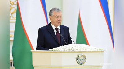 'Президент янги тайинланган элчиларнинг ишонч ёрлиқларини қабул қилди'ning rasmi