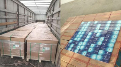 'Surxondaryodagi “Ayritom” chegara bojxona postida 1 mlrd so`mdan ortiq noqonuniy sigaretlar ushlandi'ning rasmi