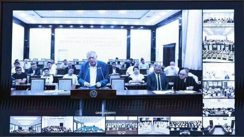 '“Nogironlarning panduslar orqali binolarga kirishida katta muammolar bor, maxsus liftlarni gapirmasa ham bo`ladi” — senator'ning rasmi