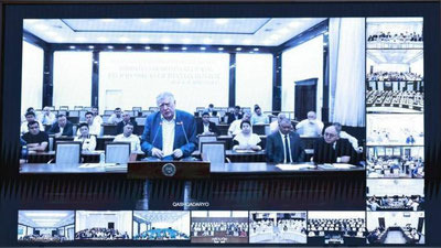 '“Nogironlarning panduslar orqali binolarga kirishida katta muammolar bor, maxsus liftlarni gapirmasa ham bo`ladi” — senator'ning rasmi