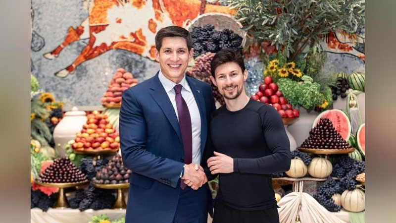 'Otabek Umarov Telegram asoschisi Pavel Durov bilan uchrashdi'ning rasmi