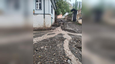 Image of 'On July 25th, mudflow streams were observed in the territory of Fergana district of Fergana region.'