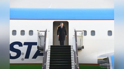 'Prezident Toshkentga qaytib keldi'ning rasmi