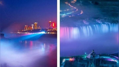 Изрображение 'Ниагарский водопад окрасится в цвета флага Узбекистана'