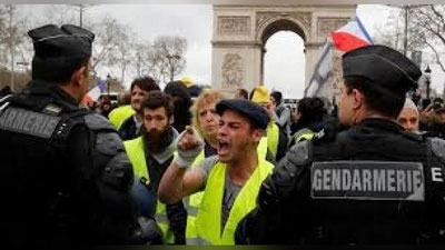 'Fransiyada “sariq nimchalilar” harakati davom etmoqda'ning rasmi