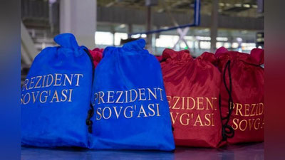 '10 минг нафар болага мўлжалланган “Президент совғаси”нинг дастлабки карвони Тошкентдан жўнаб кетди'ning rasmi