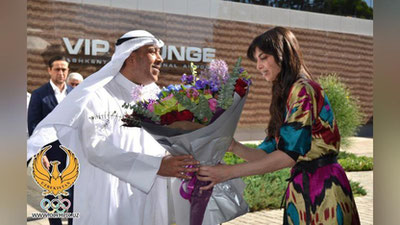 'Осиё Олимпия Кенгаши раҳбари Шайҳ Аҳмад Ал-Фаҳад Ал-Сабах Ўзбекистонга етиб келди'ning rasmi