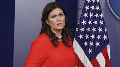 'Trampning matbuot kotibiga restoranda xizmat ko`rsatishdan bosh tortishdi'ning rasmi