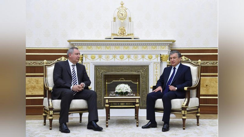 'O`ZBEKISTON RESPUBLIKASI PREZIDENTI ROSSIYa FEDERASIYaSI HUKUMATI RAISINING O`RINBOSARINI QABUL QILDI'ning rasmi