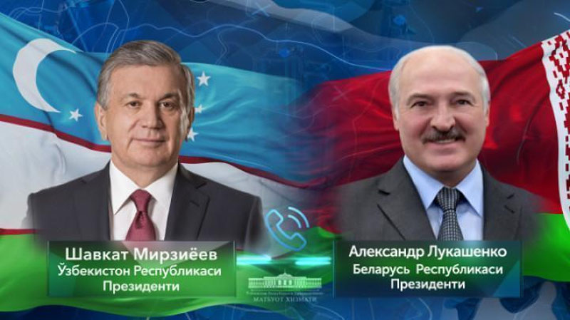 'O`zbekiston va Belarus Prezidentlari telefon orqali muloqot qildilar'ning rasmi