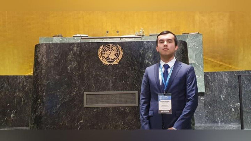 'O`zbekistondan ilk vakil BMTning yoshlar sessiyasida ishtirok etdi'ning rasmi