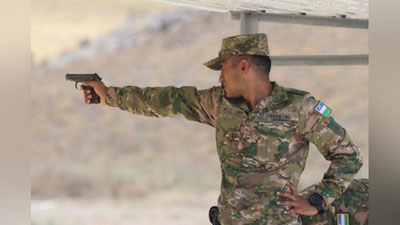 'Mudofaa vazirligi miqyosida “Ofiserlar uchkurashi” musobaqasining final bosqichi o`tkazilmoqda 'ning rasmi