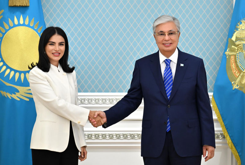 Image of 'Saida Mirziyoyeva met with the President of Kazakhstan in Astana.'