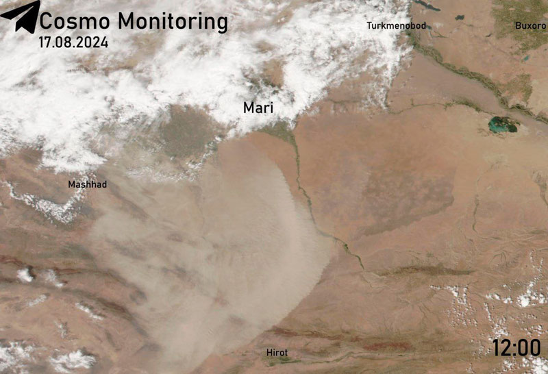 'Туркманистон чўлларида кўтарилган кучли чанг бўрони Ўзбекистонга ҳам таъсир кўрсатади'ning rasmi