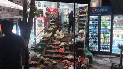 Изрображение 'В Фергане двое пьяных мужчин разгромили магазин'