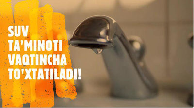 Изрображение 'Ташкентцев предупредили об отключениях холодной воды: график и локации'