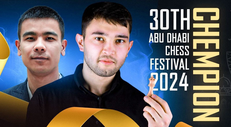 'Abu Dhabi Chess Festival 2024: Нодирбек Ёқуббоев — чемпион!'ning rasmi