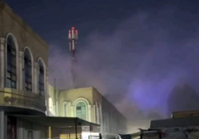 Изрображение 'В районе рынка Чорсу горел магазин (видео)'