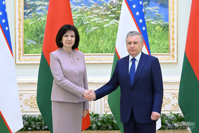 'Ўзбекистон Президенти Беларусь билан парламентлараро ҳамкорликни янада кенгайтириш муҳимлигини таъкидлади'ning rasmi
