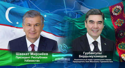 Изрображение 'Шавкат Мирзиеев переговорил по телефону с Гурбангулы Бердымухамедовым'