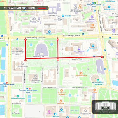 Изрображение 'В дни проведения фестиваля в центре Ташкента будет закрыт ряд улиц'