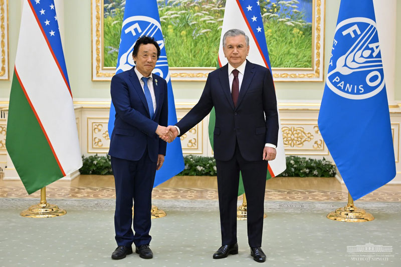 Image of 'The President received the FAO Director-General.'