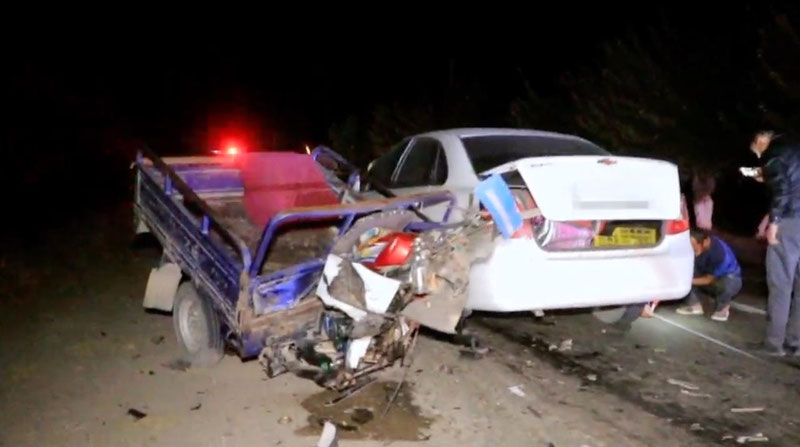 Image of 'In the car accident in Samarkand, a father and his 13-year-old daughter died.'