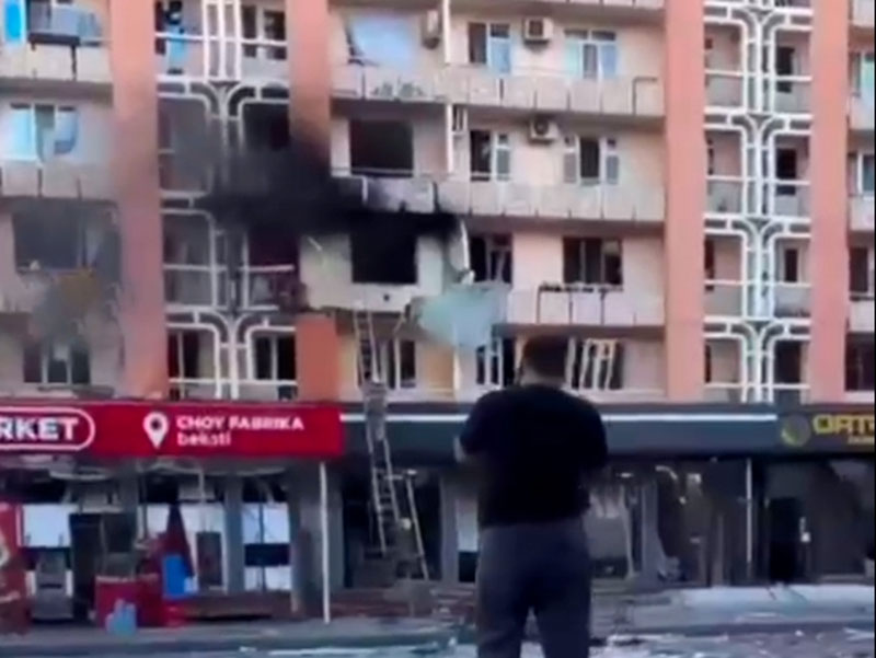 Image of 'A fire occurred in one of the "houses" in Samarkand — there are injuries (video)'