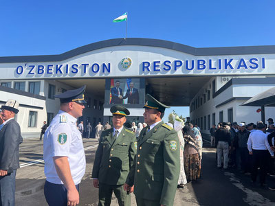 '15 yil tanaffusdan so‘ng “Qorasuv” chegara bojxona posti qayta ochildi'ning rasmi