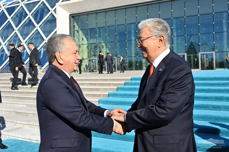 Image of 'Shavkat Mirziyoyev's visit to Kazakhstan has concluded.'