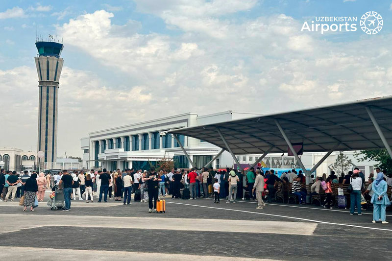 Изрображение 'Выход в город из аэропорта Ташкента доступен на прежнем месте'