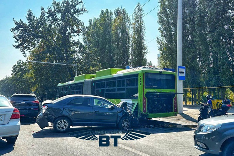 Image of 'An accident involving a bus occurred in Tashkent.'