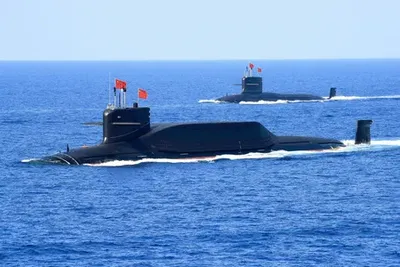 Image of 'China's new nuclear submarine has sunk.'