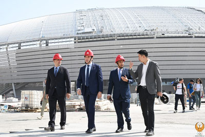 Image of 'The Director of the Asian Olympic Council became acquainted with the constructions in the Olympic Village.'