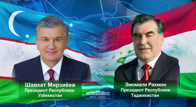 Изрображение 'Шавкат Мирзиёев поздравил Эмомали Рахмона с днем рождения'