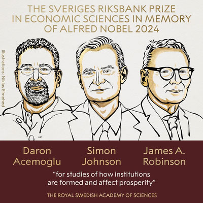 Image of 'The winners of the 2024 Nobel Prize in Economics were announced.'