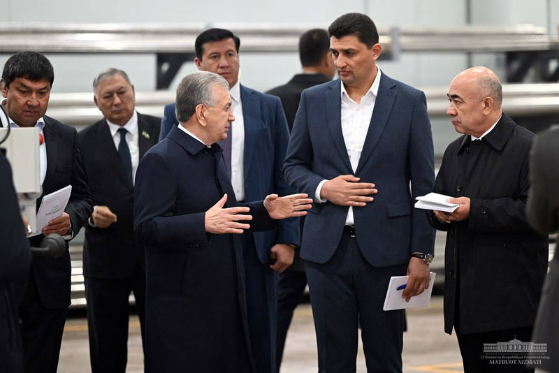 Image of 'The leader of our country inspected the “Mesal Water Technologies” enterprise in the Yangiyul district.'