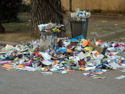 Image of 'Newly emerged waste zones are identified with the help of aerospace technologies.'