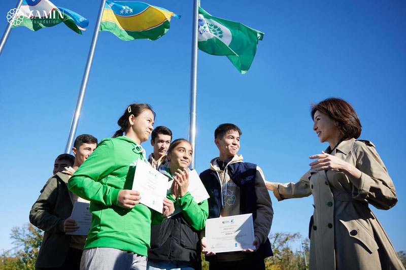 Image of 'Ziroat Mirziyoyeva participated in the "From Field to Table" ecological education festival taking place in Nukus within the framework of the "Young Farmer" project.'