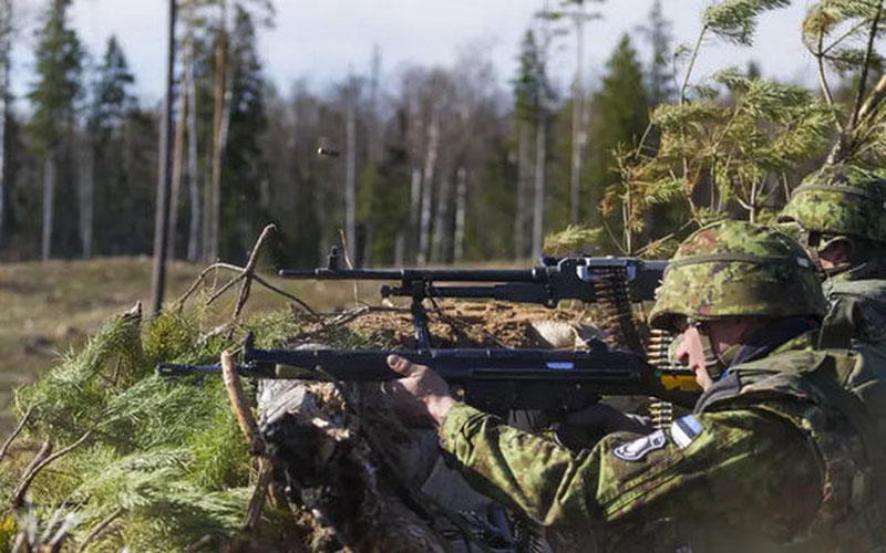 Image of 'Estonians are preparing to defend themselves from Russia.'