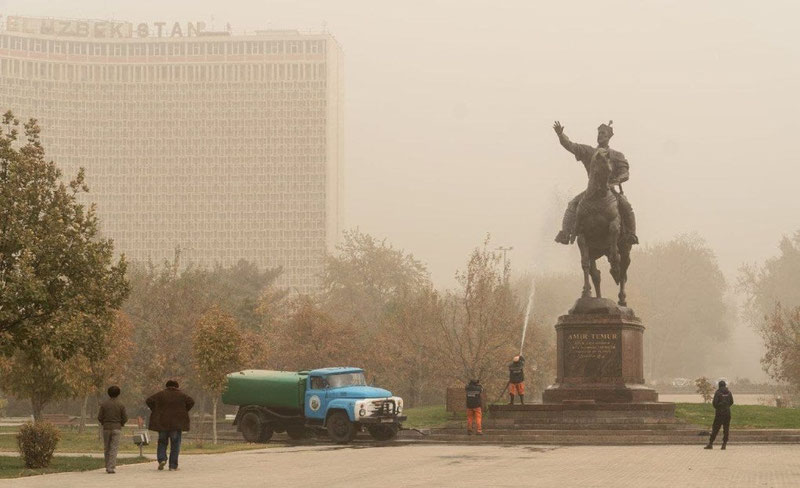 Image of 'Today, the temperature in Uzbekistan will drop slightly.'