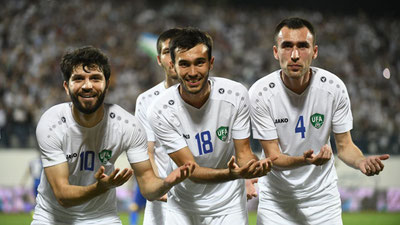 Image of 'Uzbekistan climbed two spots in the FIFA ranking.'