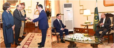 Image of 'The new ambassador of Uzbekistan presented credentials to the President of Pakistan.'