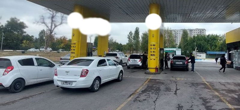 Image of 'It has been discovered that low-quality gasoline is being sold in Tashkent.'