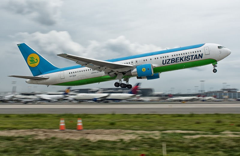 Image of 'The plane that flew from Tashkent to New York was forced to return.'