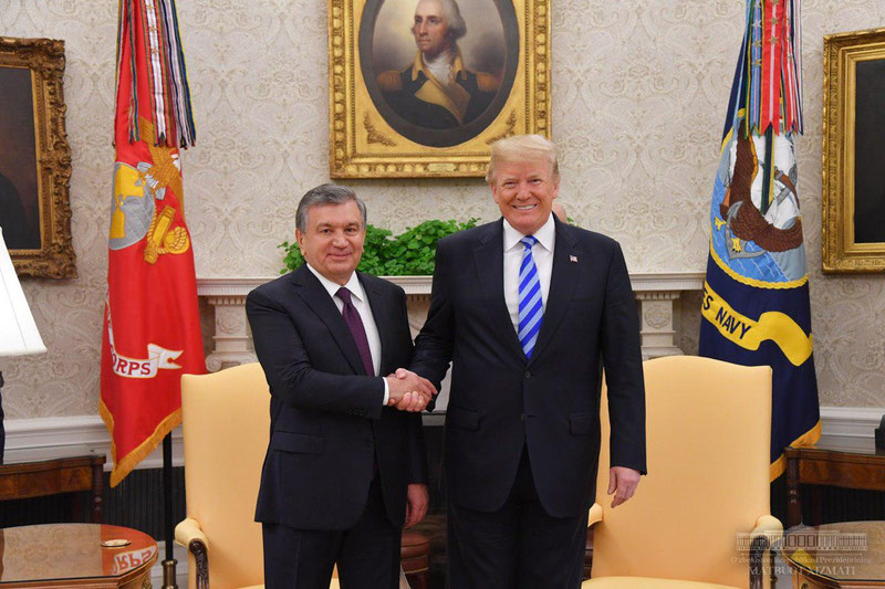 Image of 'Shavkat Mirziyoyev congratulated Trump on his election victory.'