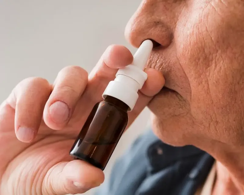 Image of 'A vaccine against COVID-19 has been developed in the form of a nasal spray.'