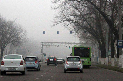 Image of 'Today, there will be foggy weather in Uzbekistan.'