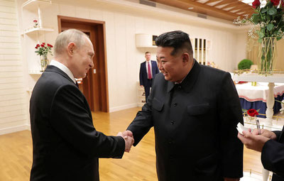 Image of 'Kim Jong Un called Putin his “closest friend.”'