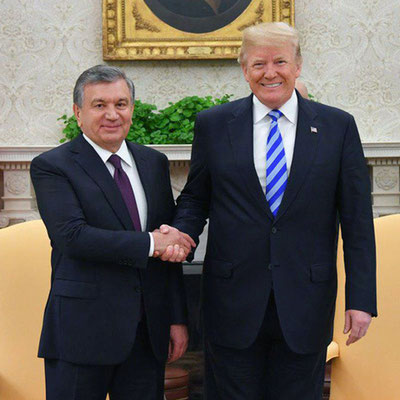 'Shavkat Mirziyoyev Donald Trampni O‘zbekistonga kelishga taklif qildi'ning rasmi